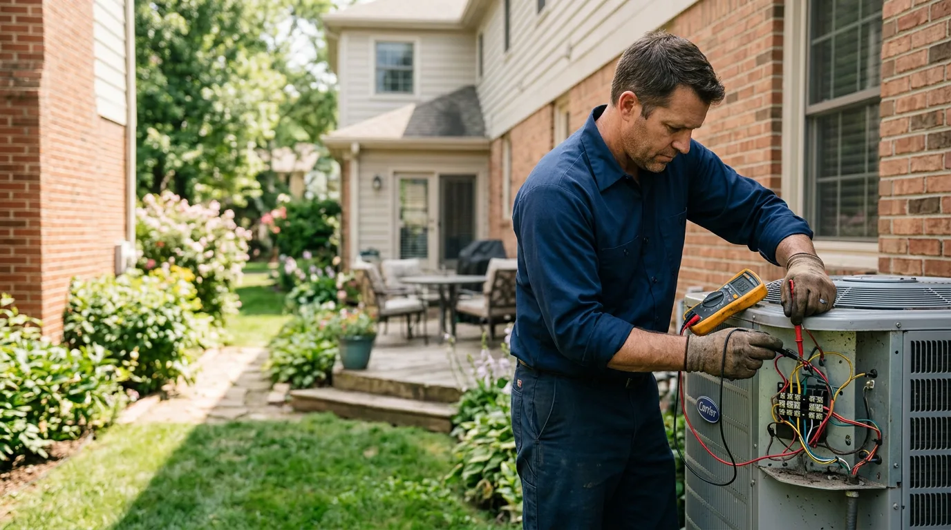 HVAC technician working near Apollo, PA